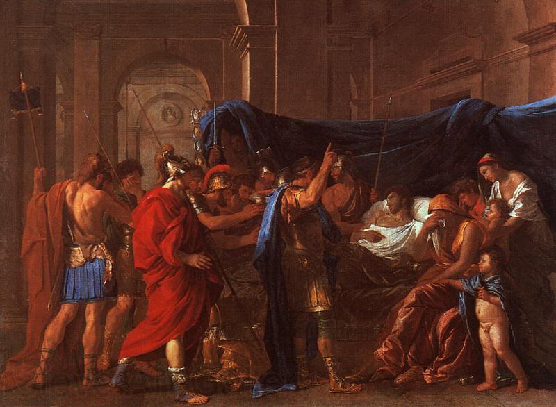 Nicolas Poussin The Death of Germanicus Norge oil painting art